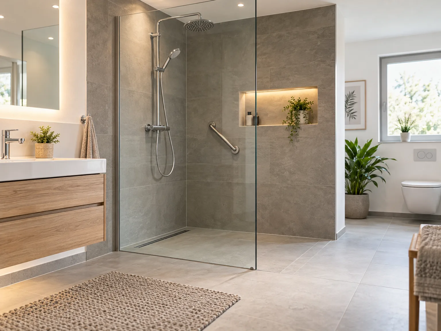 Ebenerdige Dusche: Barrierefreier Komfort