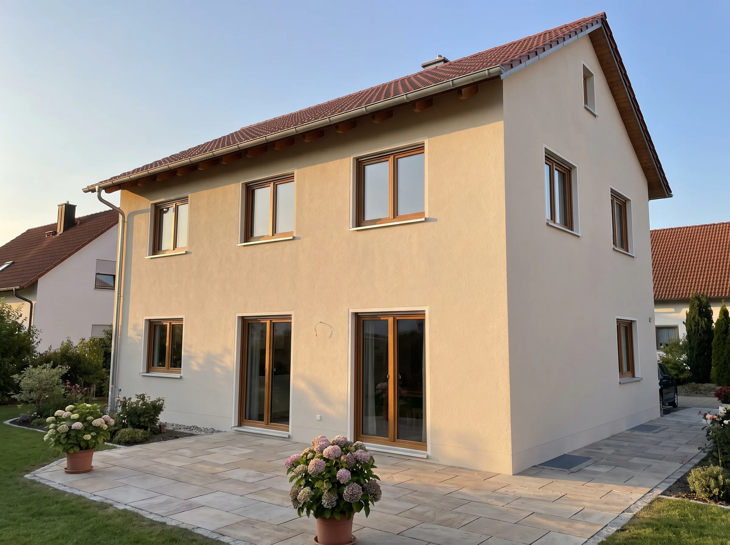 Frisch renoviertes Einfamilienhaus mit neuer Fassade